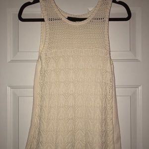 American Eagle off white sweater tank